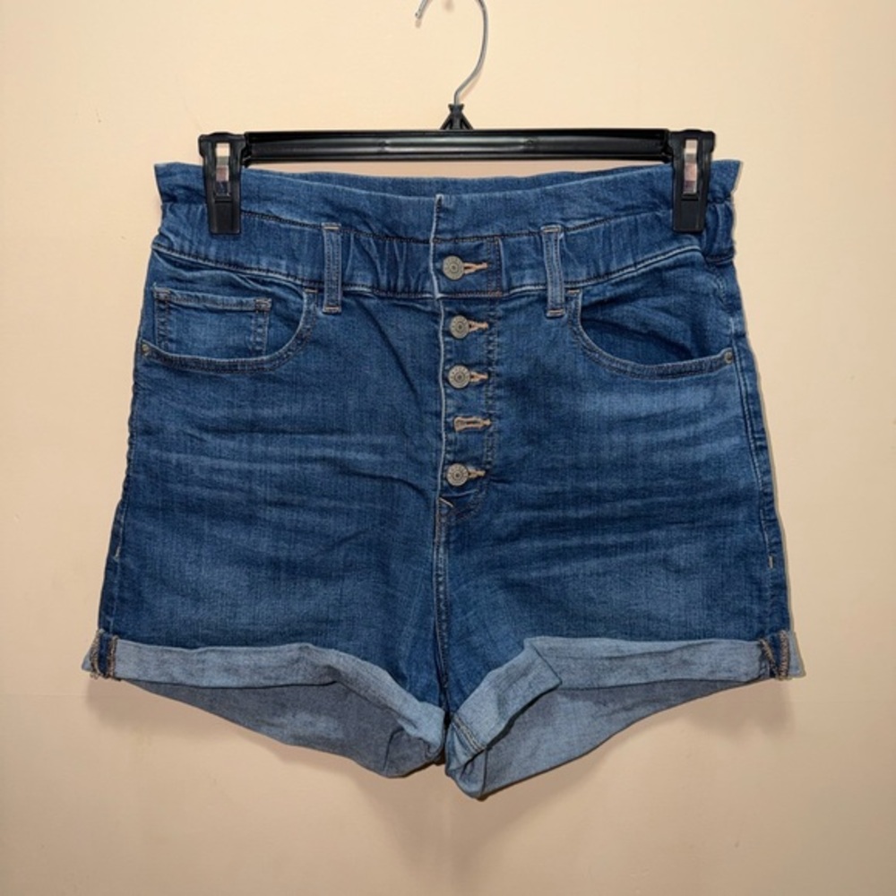 Express Dark Blue Jean Shorts